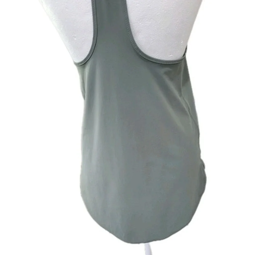 Athleisure Tank Top Racerback Summer Green Size 6 Breathable UPF‎ Gym Yoga